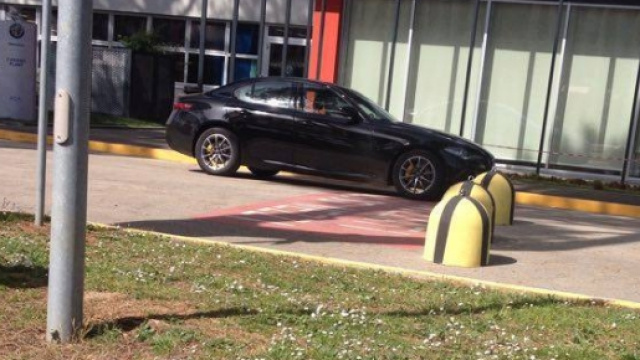 Alfa Romeo Giulia nei pressi di Cassino