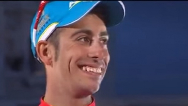 Fabio Aru sul podio della Vuelta Espana