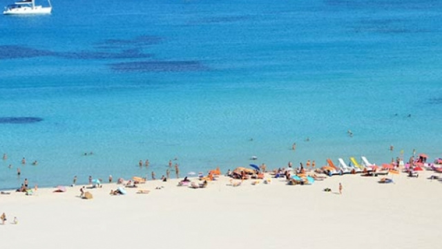 Veduta della stupenda spiaggia di San Vito Lo Capo (Trapani)
