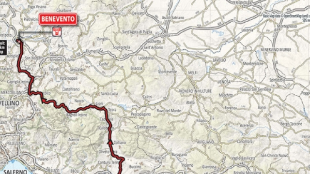 Giro d'Italia 2016: quinta tappa Praia a Mare-Benevento