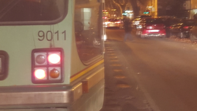 Corsia preferenziale su viale della Regina Margherita