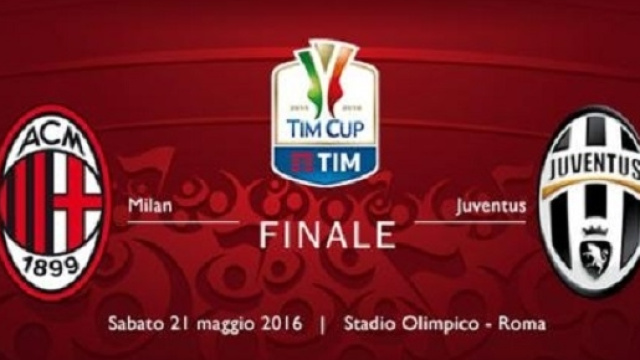 Finale di coppa Italia Milan-Juventus