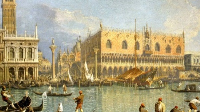 Canaletto, "Il molo, il Palazzo Ducale e il campanile di San Marco".