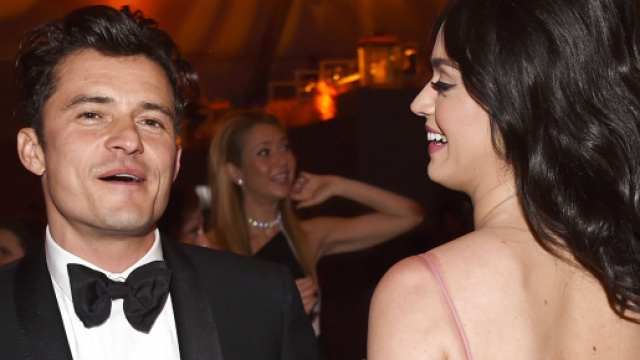Katy Perry e Orlando Bloom insieme ai Golden Globes