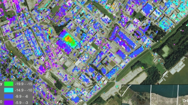 Una mappa costruita con la ricerca della NASA.