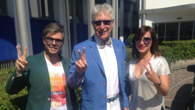 Nella foto Alberico Lemme con due "cadetti"