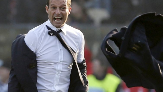 Carpi-Juventus 2-3: dopo il gol del pareggio fallito da Lollo, la rabbia di Allegri