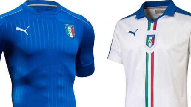 Le bellissime due maglie dell'Italia ad Euro 2016