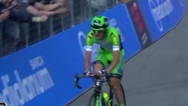 Giulio Ciccone sulla salita finale