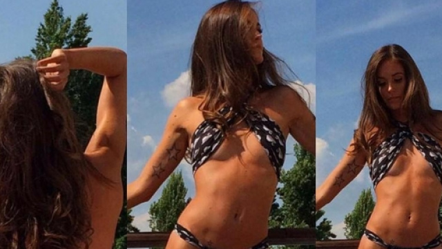 Gracia de Torre prova la stesso costume indossato da Ludovica Valli