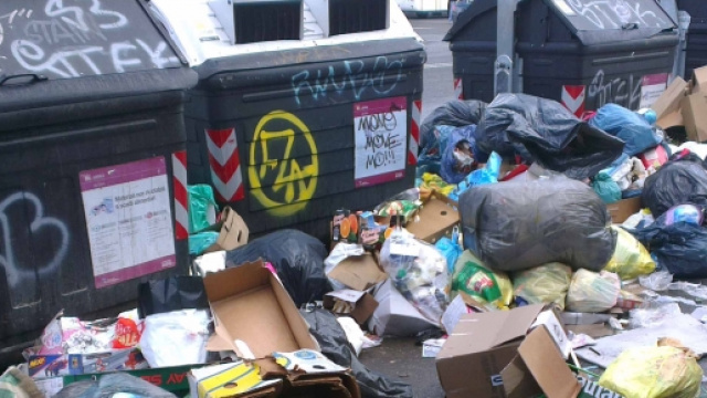 Cronaca Roma, rifiuti a Roma immagini