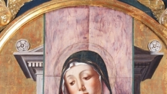 Alvise Vivarini, Madonna col Bambino (1483), Sant'Andrea, Barletta.