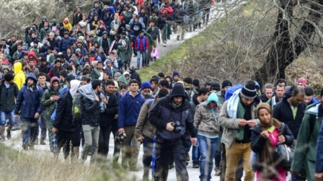 Migranti in marcia verso l'Europa