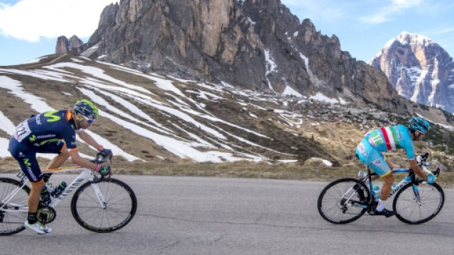 Vincenzo Nibali sulle montagne del Giro d'Italia