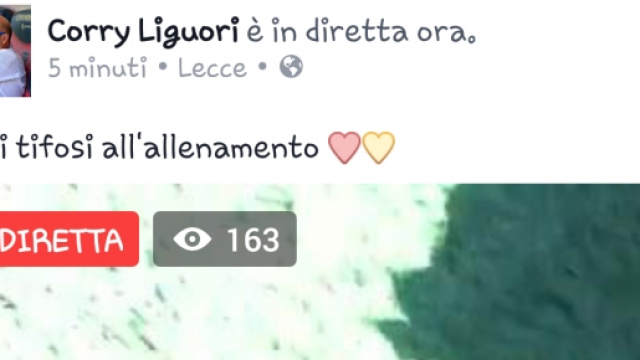 Tante persone all'allenamento del Lecce.