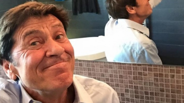Il cantante italiano Gianni Morandi.