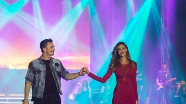 Tony Colombo con Belen Rodriguez