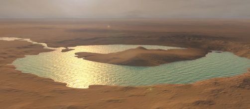 Water on Mars? Photo via Kevin Gill/Wikimedia Commons