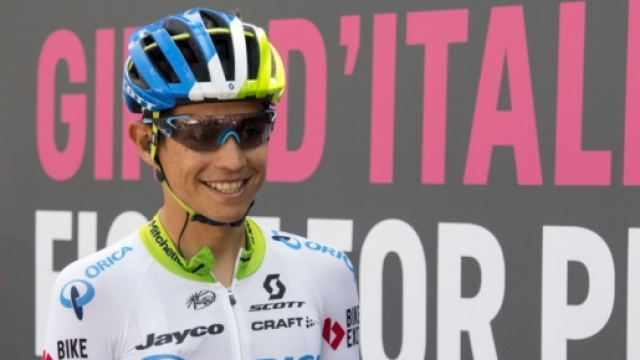 Esteban Chaves al Giro d'Italia - Foto Ansa/Peri