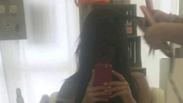 Giulia De Lellis impegnata dal parrucchiere