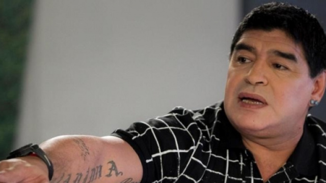 L'ex calciatore argentino Diego Armando Maradona.