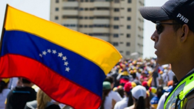 Una manifestazione contro il governo a Caracas