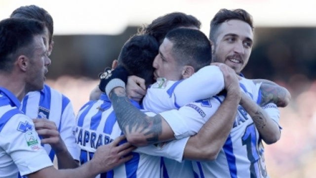 La squadra del Pescara, club di Serie B.