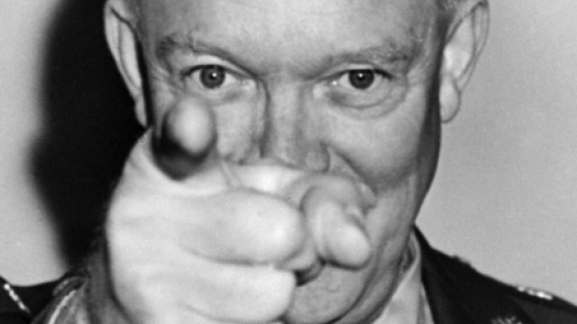 Il generale americano Dwight Eisenhower