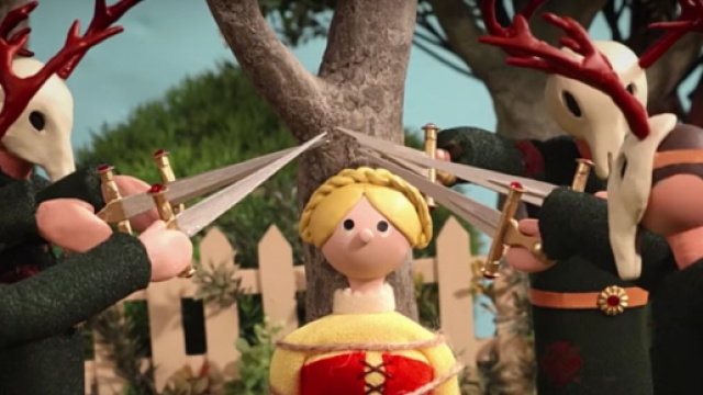 Un frame di 'Burn the witch' dei Radiohead