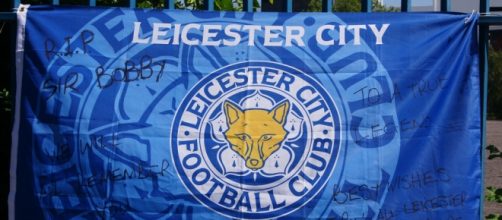 Leicester City logo on flag (Flickr)