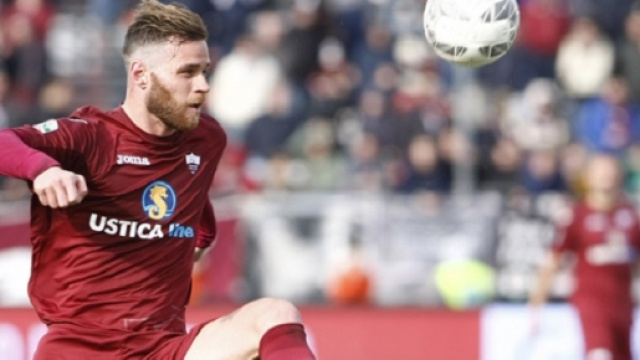 Caio De Cenco, autore del gol del pareggio granata (Ph.trapanicalcio.it)