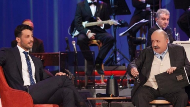 Fabrizio Corona durante il Maurizio Costanzo Show