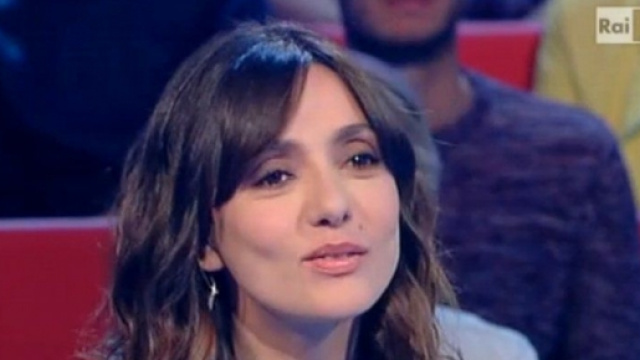 Ambra Angiolini durante l'intervista a l'Arena