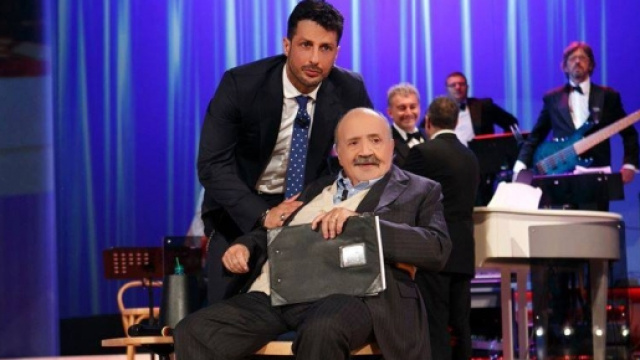 Fabrizio Corona con Maurizio Costanzo