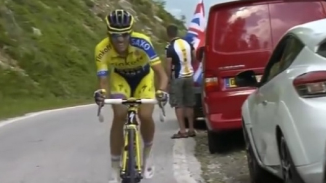 Alberto Contador, il campione spagnolo &egrave; nel mirino della Trek Segafredo