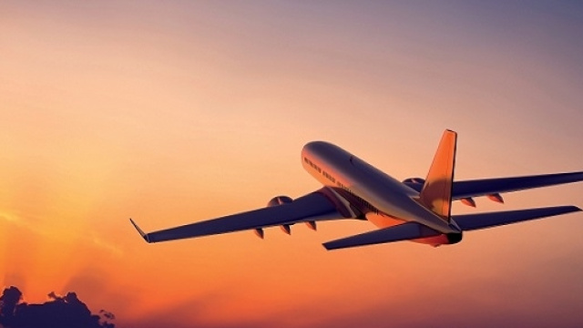 Un aereo in volo nei cieli europei
