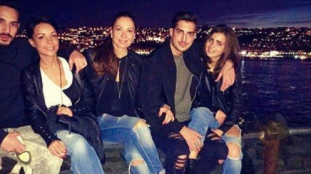 Eleonora Rocchini con Oscar Branzani e la sorella a Napoli