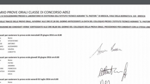 quali classi di concorso hanno gi&agrave; pubblicato i calendari orali