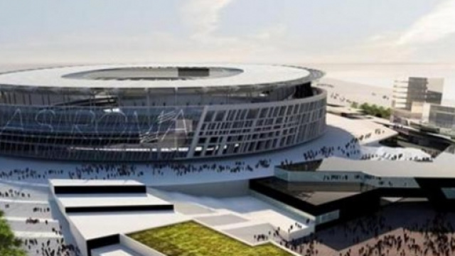foto del progetto del nuovo stadio della Roma.
