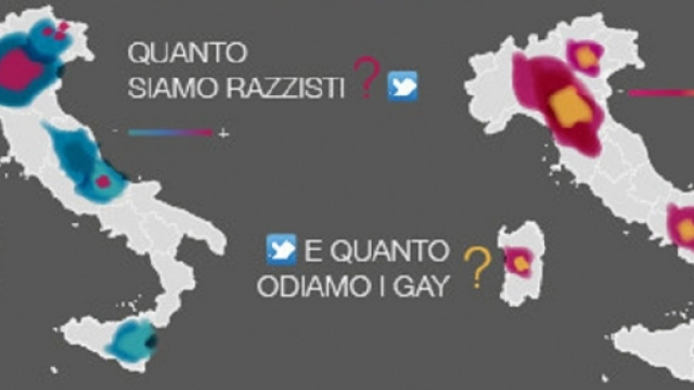 L'osservatorio Vox ha stilato la 'mappa dell'intolleranza' in Italia