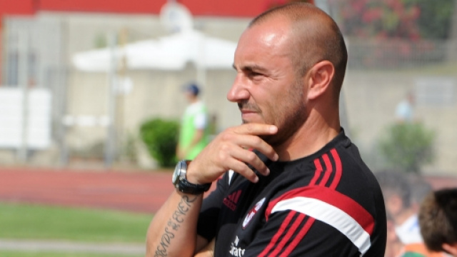 Il tecnico del Milan, Cristian Brocchi.