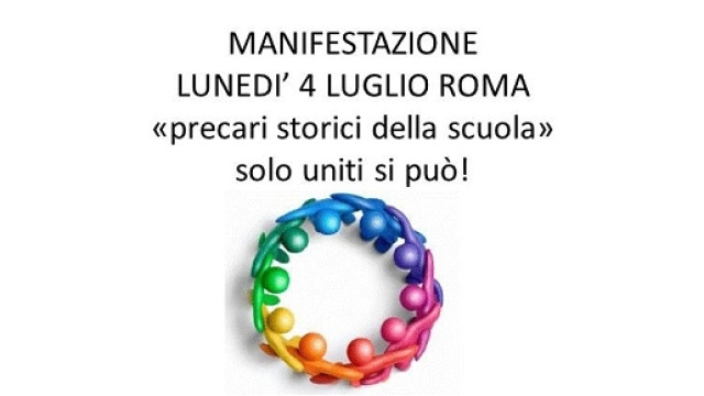 Scuola, manifestazione 2 luglio 2016