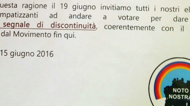 manifesto di Noto Nostra contro l'Amministrazione uscente