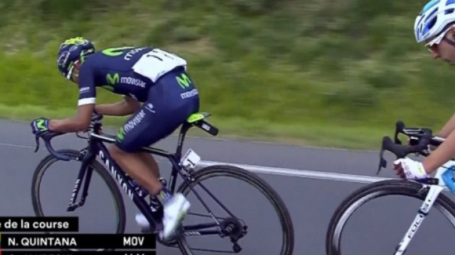 Nairo Quintana all'attacco con Jaregui