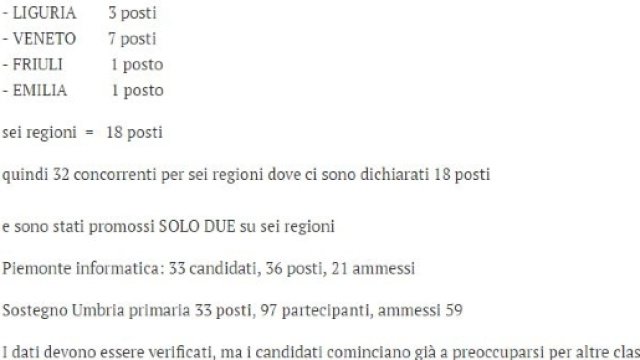 i primi dati dell'orale concorso docenti 2016