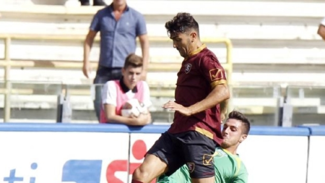 L'attaccante della Salernitana, Andrea Nalini.