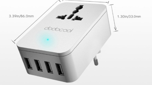 Dodocool DA47EU caricatore usb con presa passante