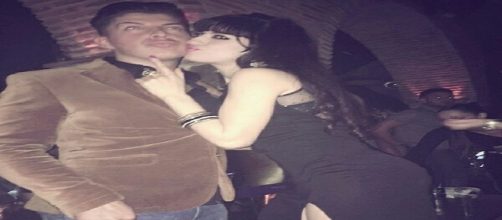 Rafa Mateo con su supuesta madre de su hijo