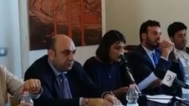 Da sx: Coppa, Garozzo, Troia, Italia e Foti (Foto estratta da diretta video di Silvio Di Natale)