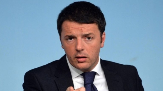 Il Presidente del Consiglio Matteo Renzi.